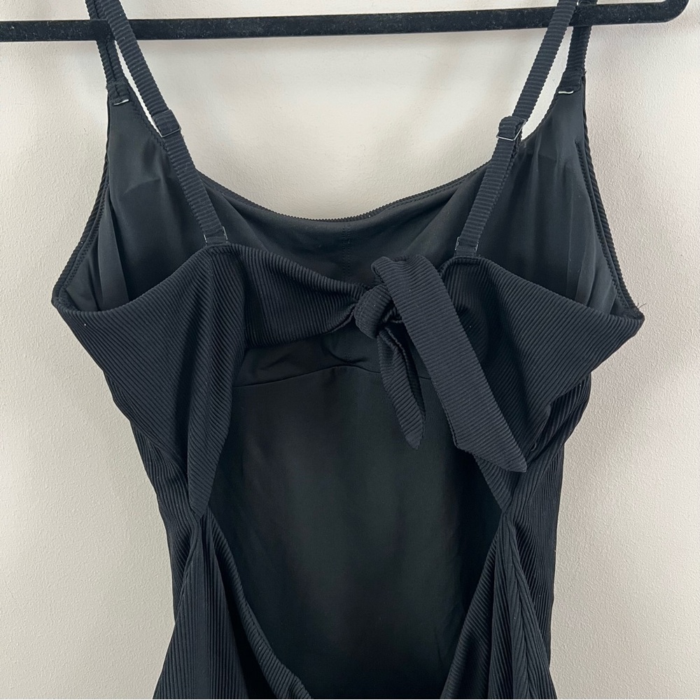 Aerie ribbed Black One Piece Swimsuit NWT size XL - Picture 5 of 8